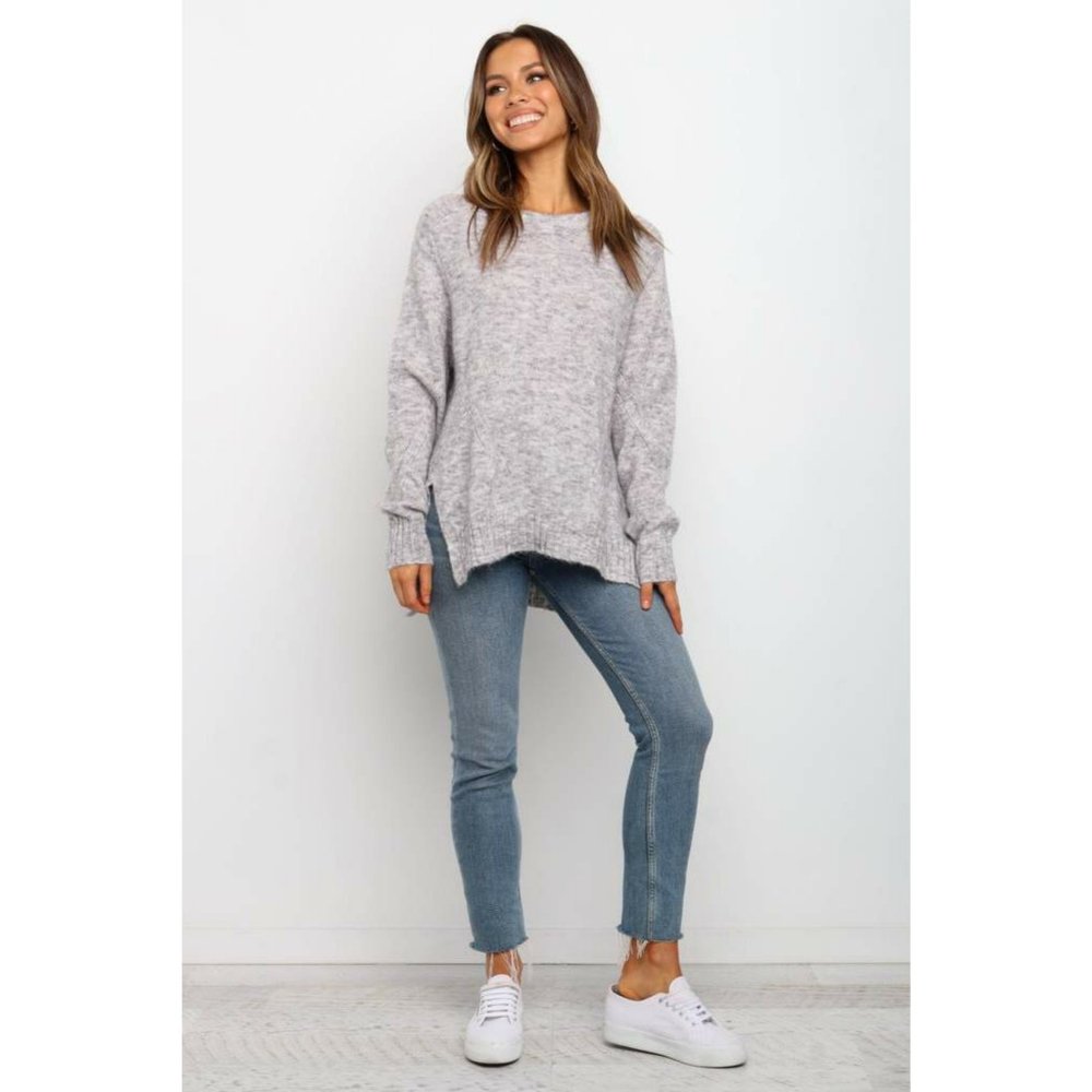 LOVESTITCH Linen Marled Sweater